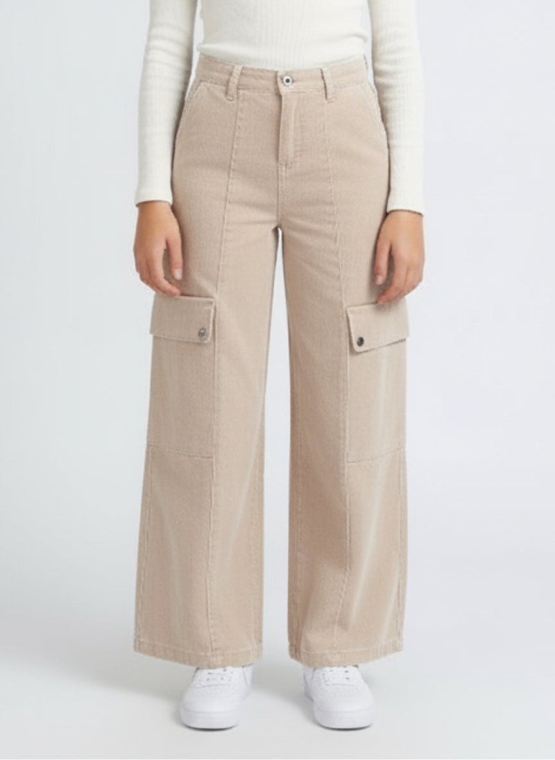 Cloud Fashion Beige Cargo Fit - Image 2